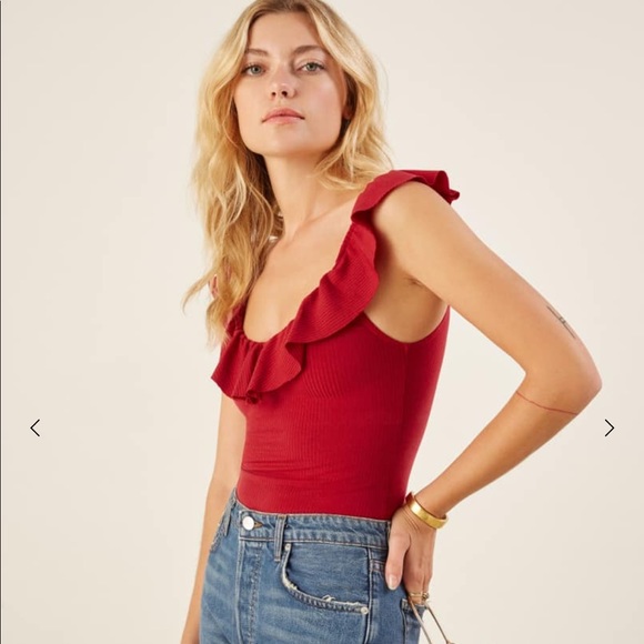 Reformation Tops - Reformation Roxana top